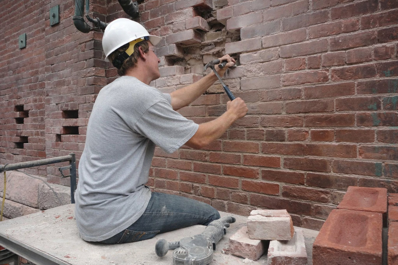 Brick repair in Mountain View, CA